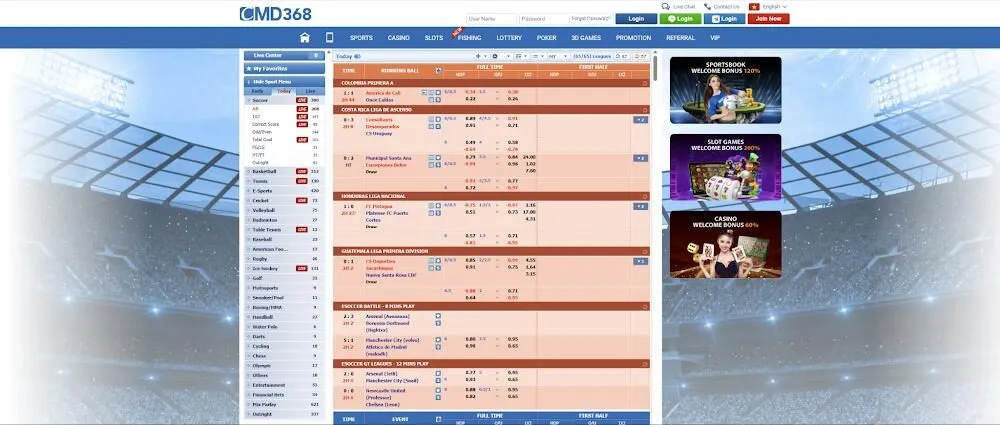 Ưu điểm sảnh cược CMD368 86bet
